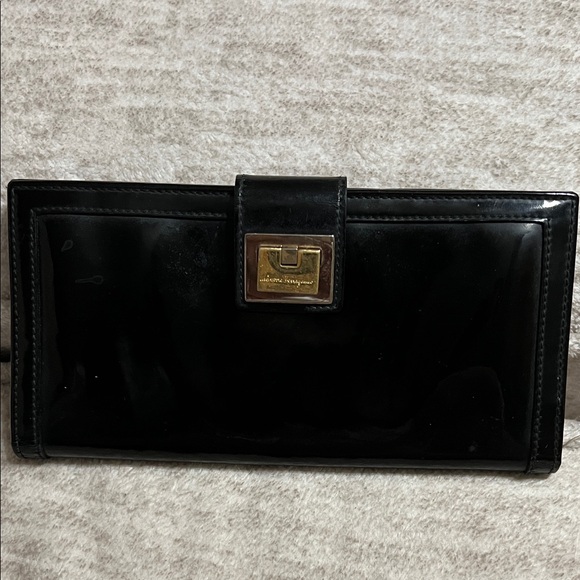 Salvatore Ferragamo Black Leather Wallet - Picture 9 of 14
